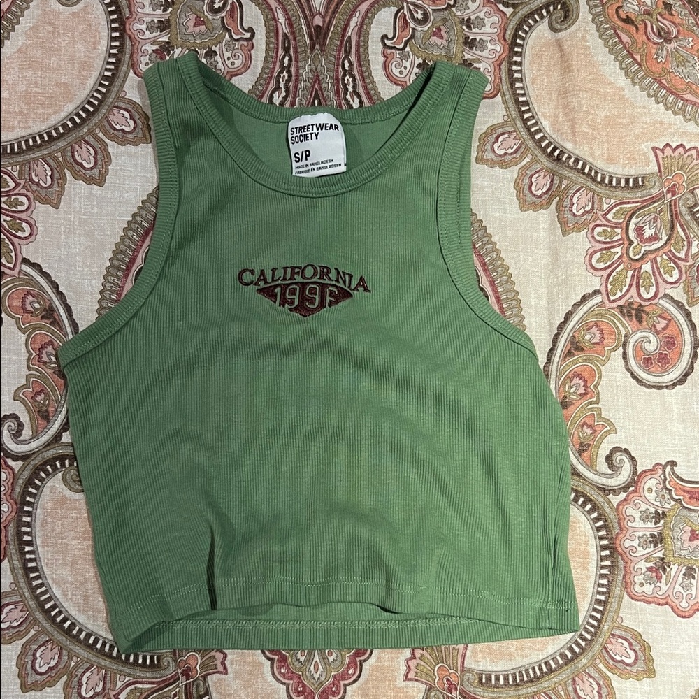 Streetwear Society Olive Green California Tank Top